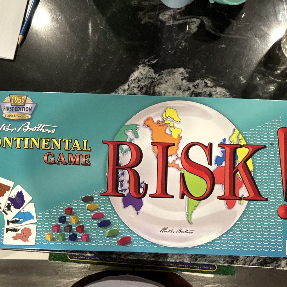 Risk! Continental Game 1959 1st Ed Classic Reproduction, New